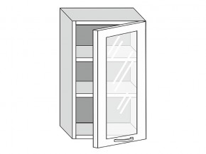 19.50.3 Шкаф настенный (h=913) на 500мм с 1-ой стекл. дверцей в Нижневартовске - nizhnevartovsk.magazin-mebel74.ru | фото
