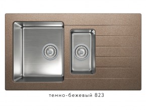 Мойка комбинированная Tolero twist TTS-890 Темно-бежевый 823 в Нижневартовске - nizhnevartovsk.magazin-mebel74.ru | фото