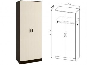 Шкаф 2 двери Ронда ШКР800.1 венге/дуб белфорт в Нижневартовске - nizhnevartovsk.magazin-mebel74.ru | фото