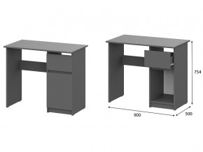 Стол письменный 900 Денвер Графит серый в Нижневартовске - nizhnevartovsk.magazin-mebel74.ru | фото